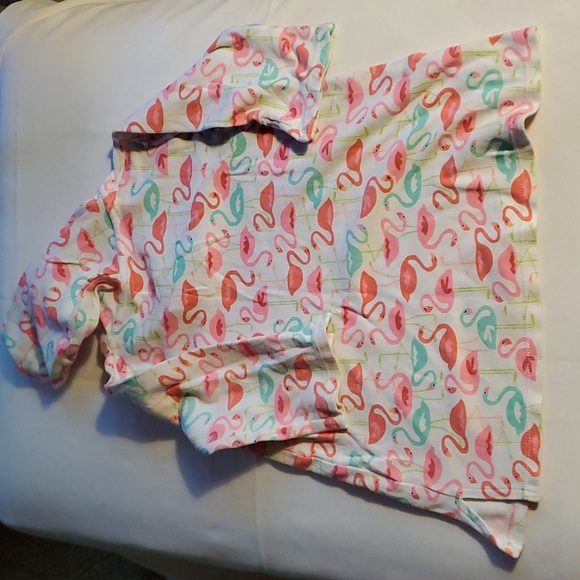 Girls 4t/5t Mudpie Flamingo Beach Coverup - Picture 3 of 3